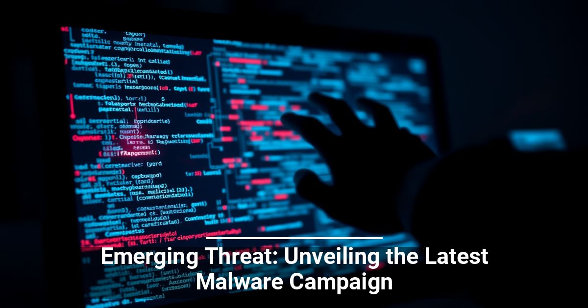 Emerging Threat: Unveiling the Latest Malware Campaign
