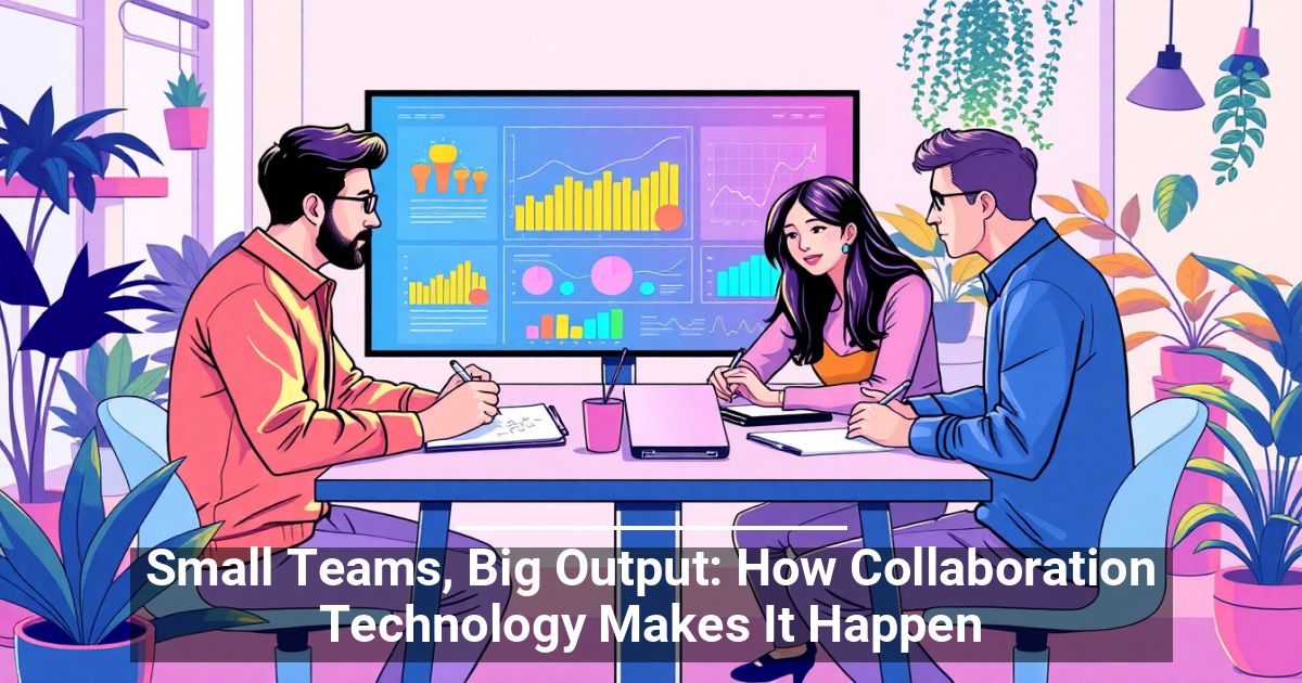 Small Teams, Big Output: How Collaboration Technology Makes It Happen